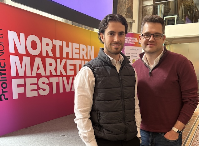 Bluestorm's Matt and Harry at the Northern Marketing Festival
